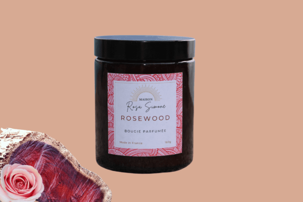 bougie parfumée bois de rose